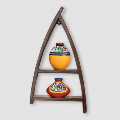 Handpainted Terracotta Wall Shelf Handpainted Terracotta Wall Shelf