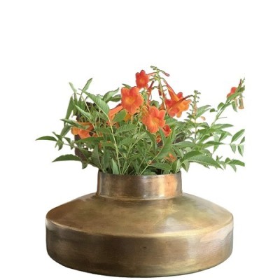 Crafted Metal Flower Vases Crafted Metal Flower Vases
