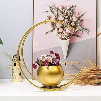 Metal Geometric Design Vase Metal Geometric Design Vase