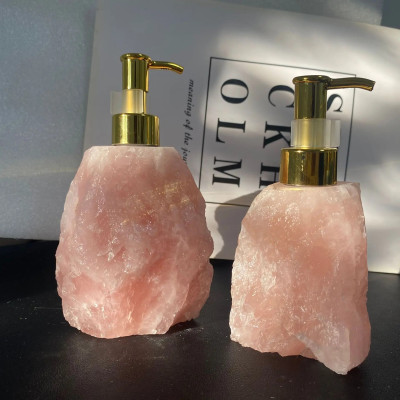Crystal Stone Press Bottle Dispenser Crystal Stone Press Bottle Dispenser